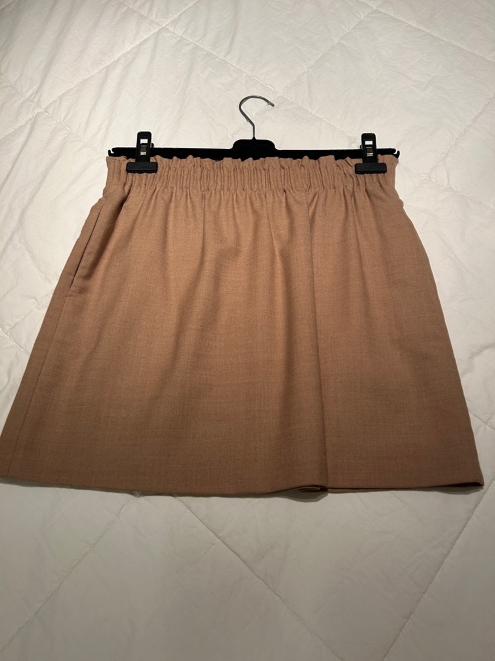 J. Crew Camel Brown Elastic Waist Mini Skirt